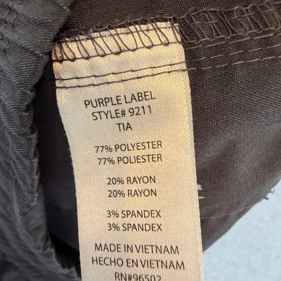 Healing Hands Purple Label Scrub Pants M Elastic Waist Pockets Drawstring Gray U - Picture 3 of 5